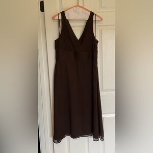 J Crew Silk double v neck dress